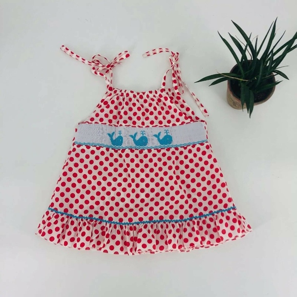 Anavini Size 6X Kids Shirt Pants Set Smock Orange - Picture 2 of 8